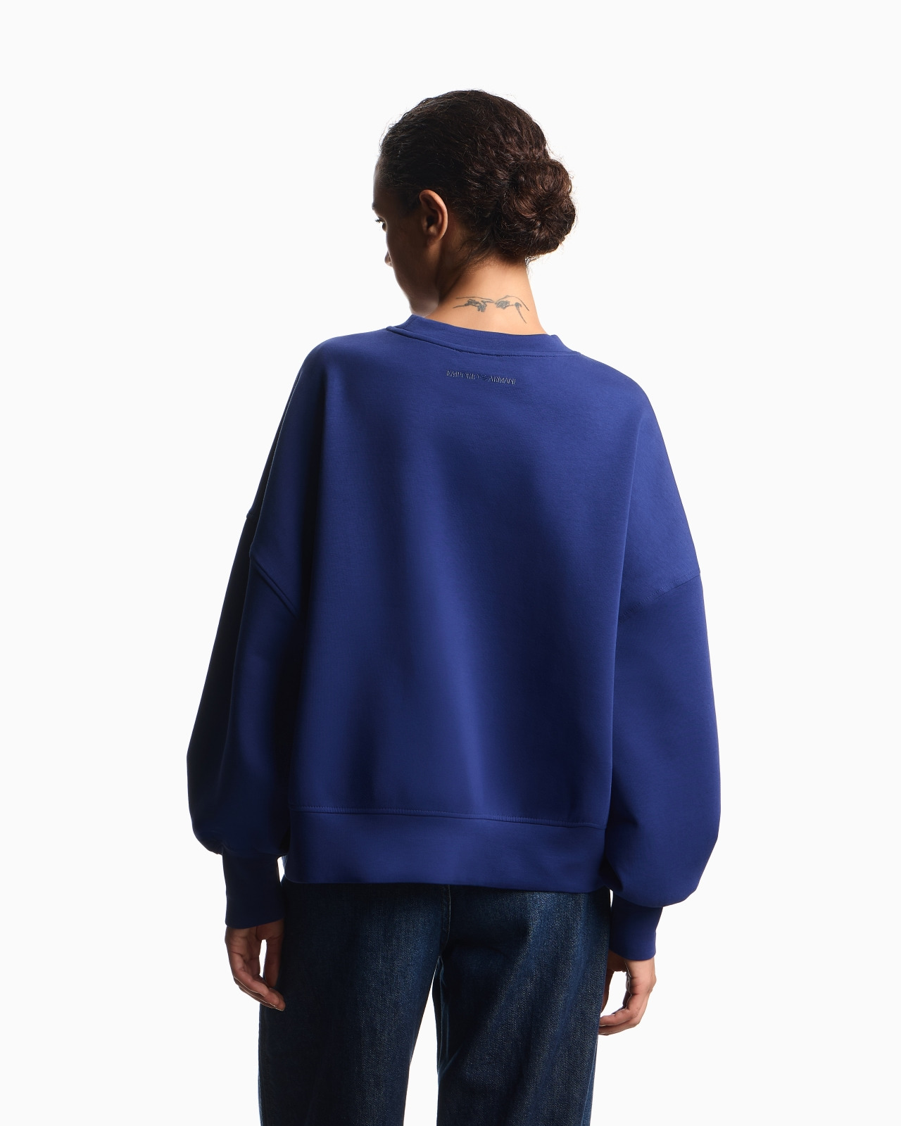 ASV DOUBLE-JERSEY CREW-NECK SWEATSHIRT WITH LOGO EMBROIDERY - 3