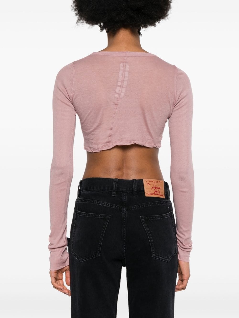 cropped organic cotton T-shirt - 4