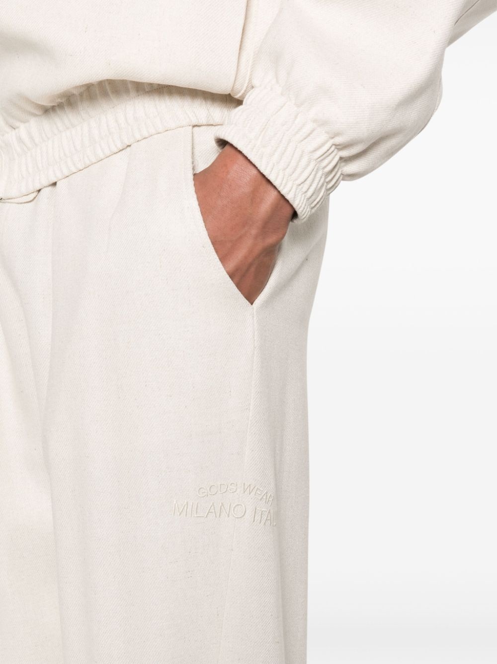 embroidered-logo track pants - 5