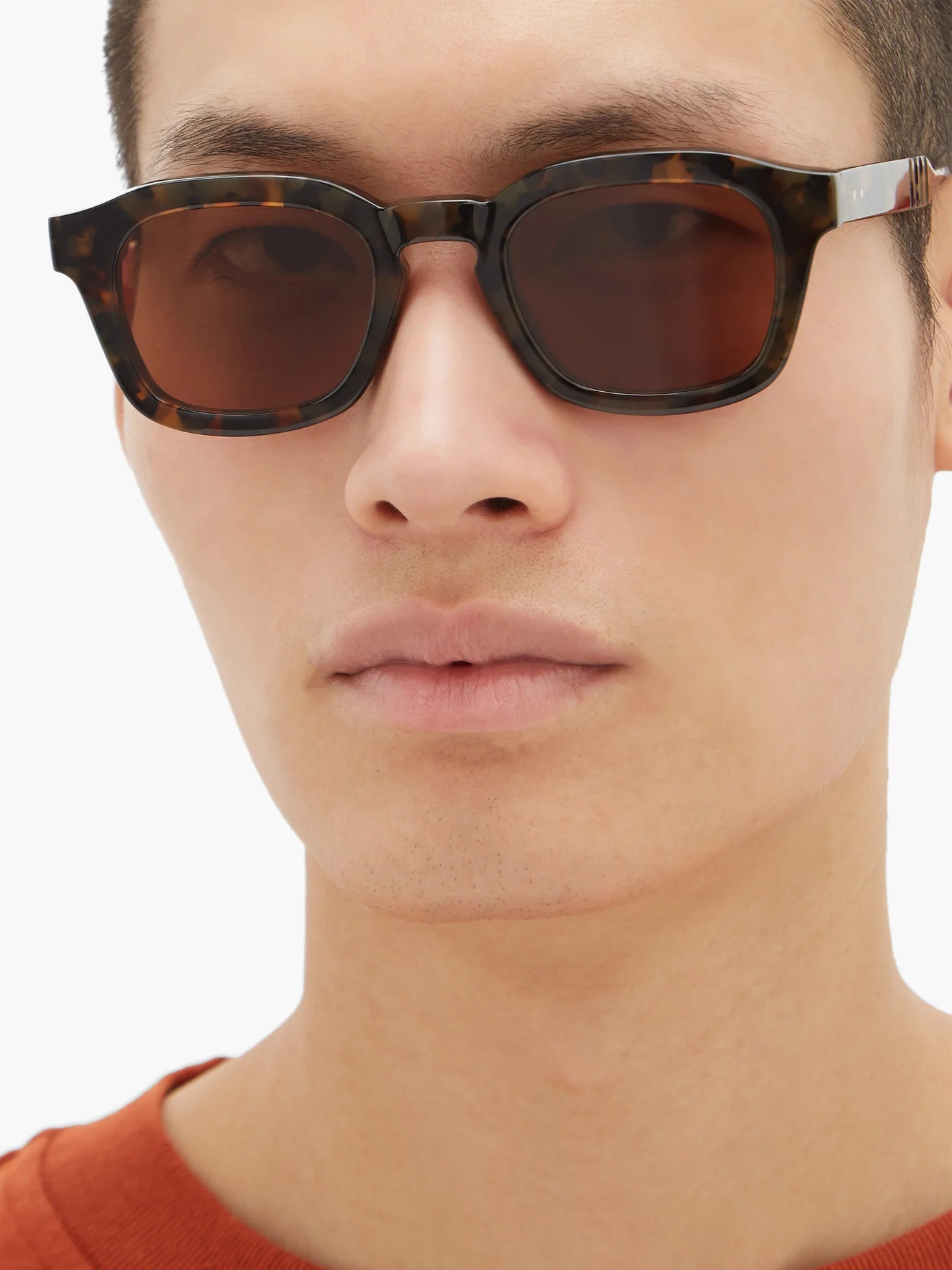 D-frame tortoiseshell-acetate sunglasses - 3