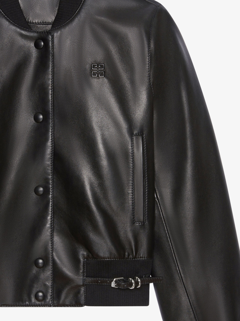 VOYOU VARSITY JACKET IN LEATHER 5