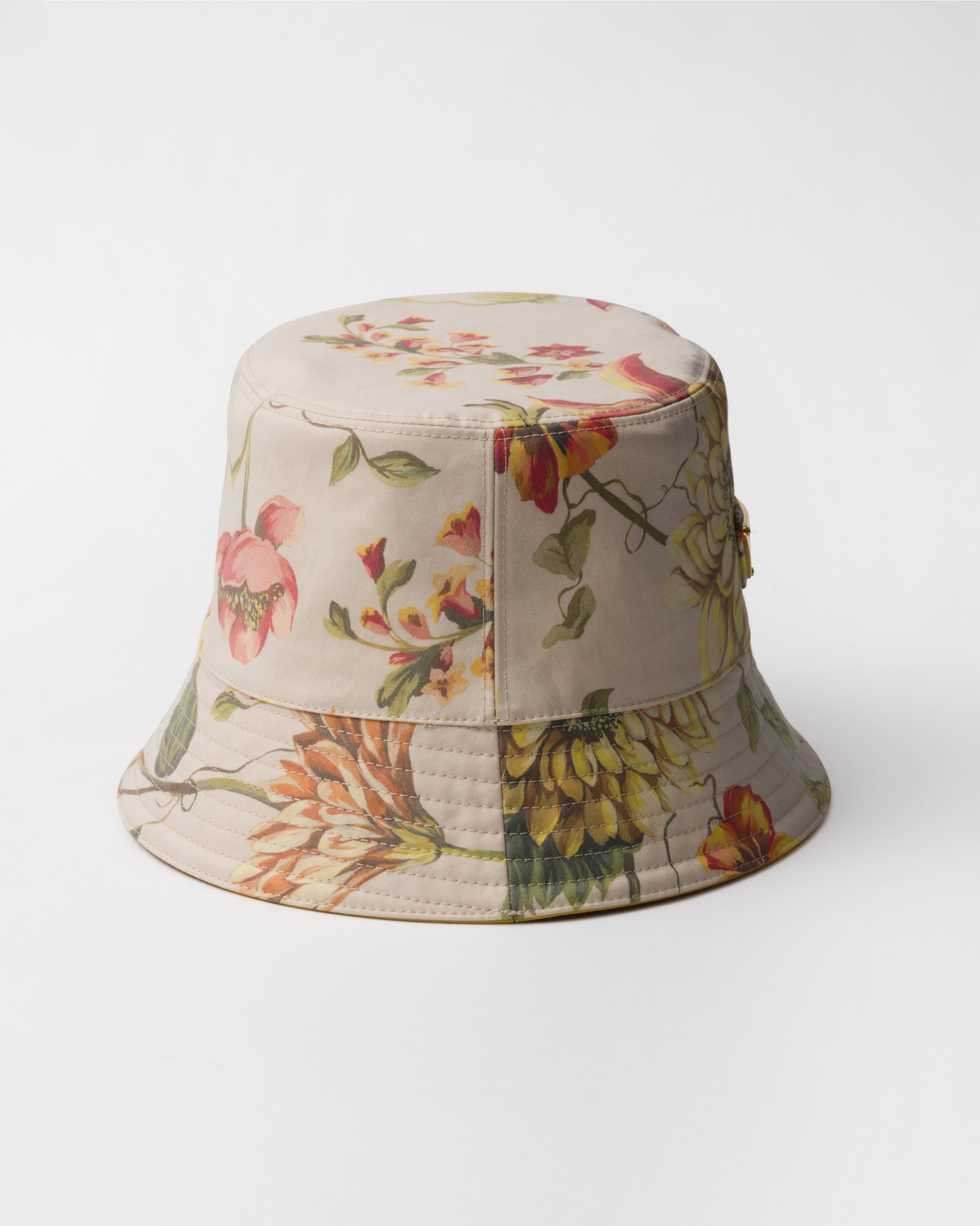 ハット PRADA PRINTED COTTON BUCKET HAT Prada Reversible printed cotton bucket hat | REVERSIBLE
