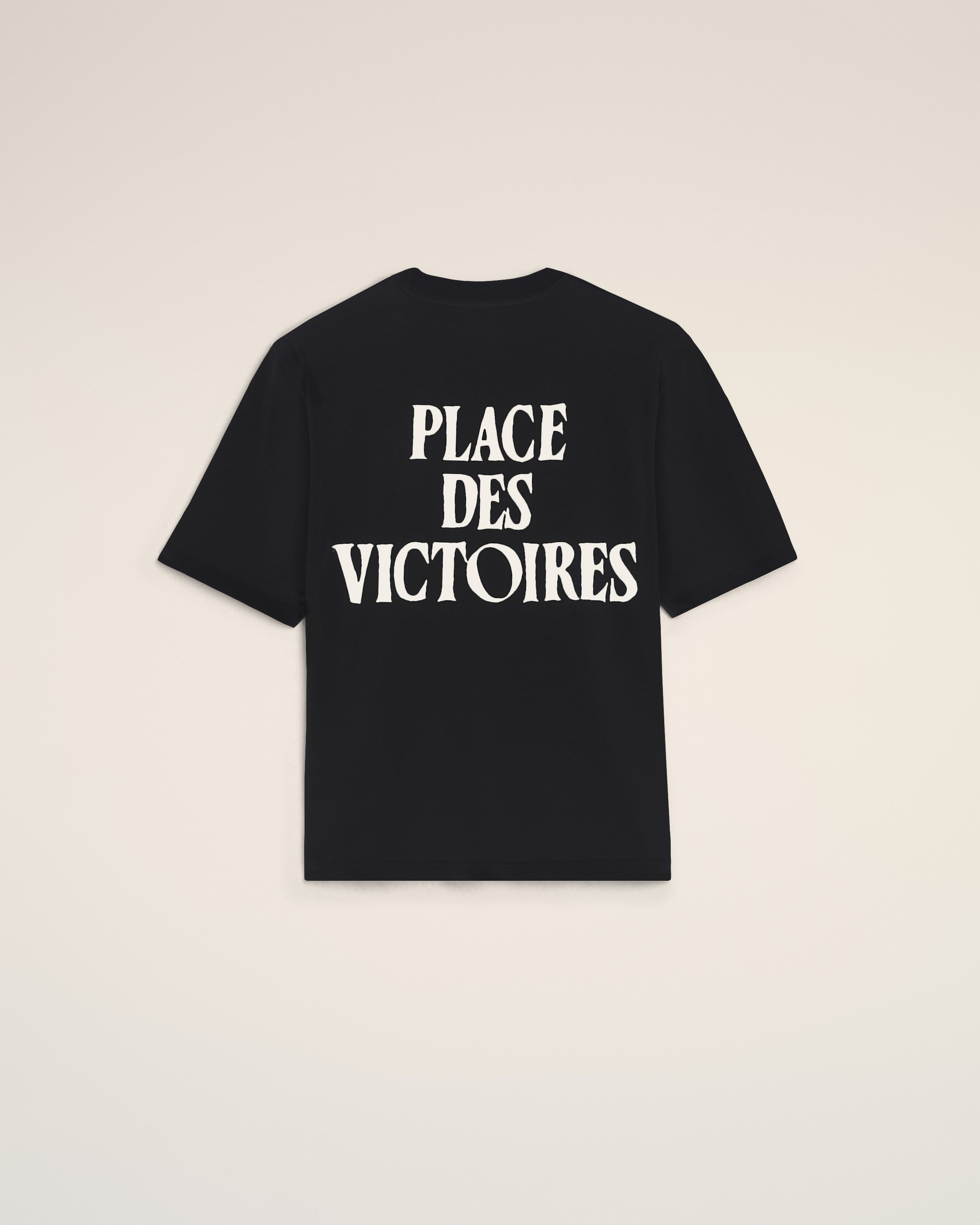 BLACK T-SHIRT AMI DE COEUR AND "PLACE DES VICTOIRES" PRINT ON THE BACK - 2