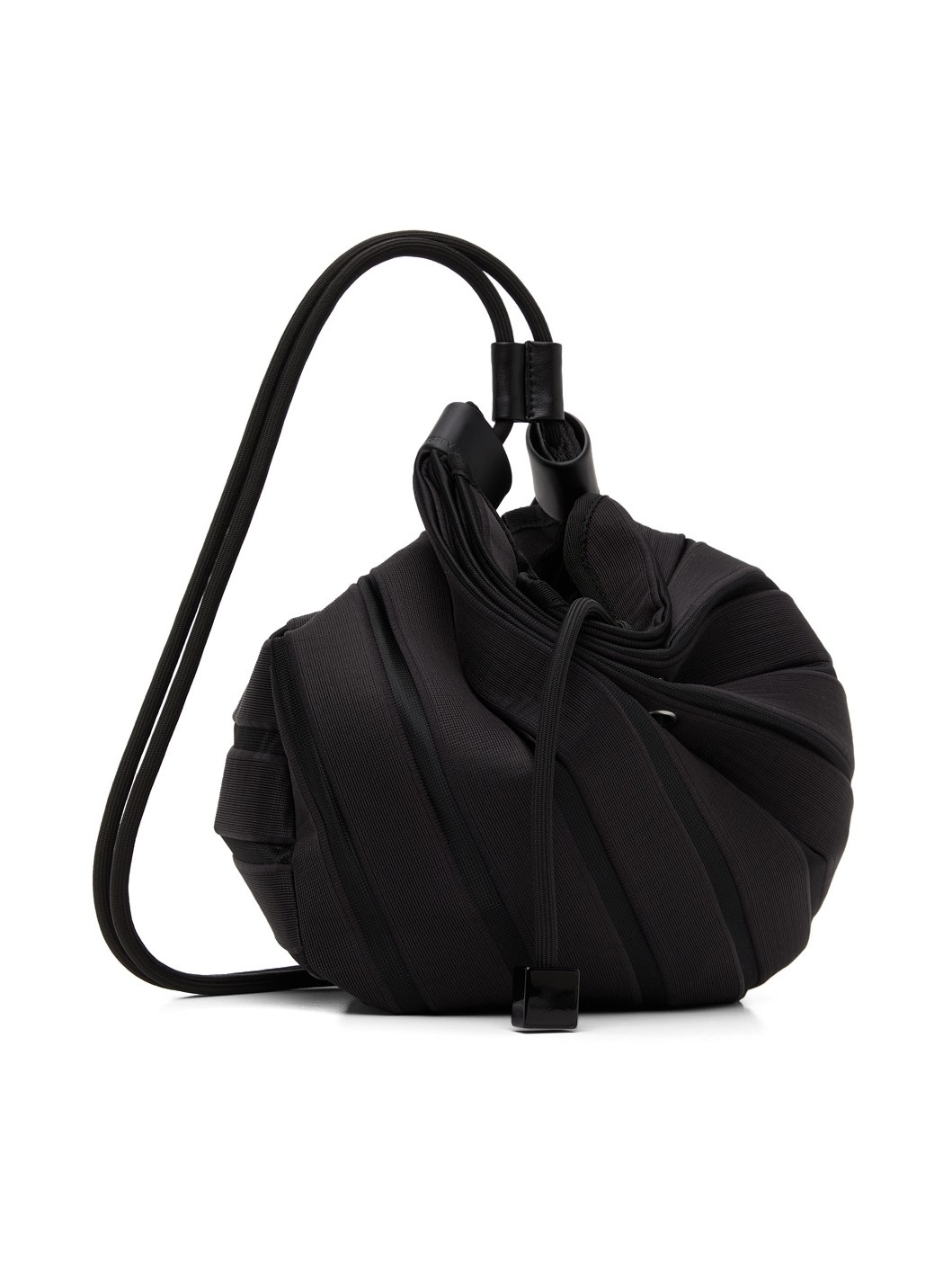 Black Linear Knit Bag - 3