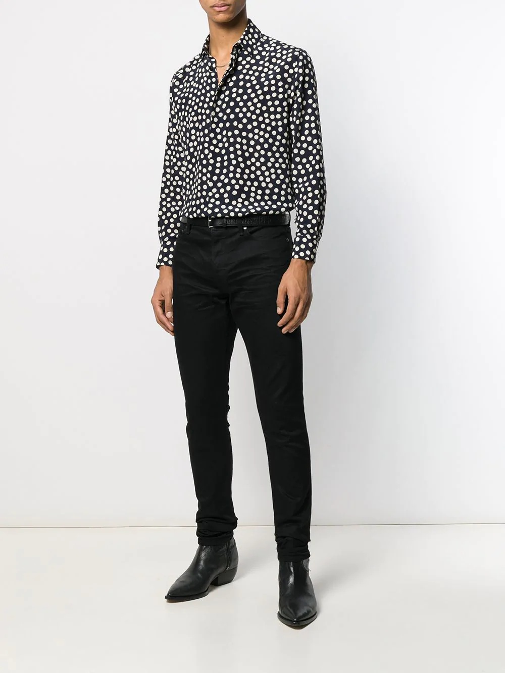 polka dot print shirt - 2