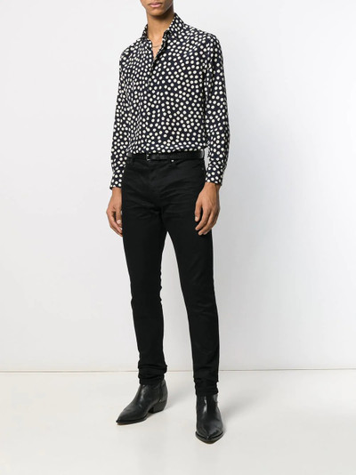 SAINT LAURENT polka dot print shirt outlook