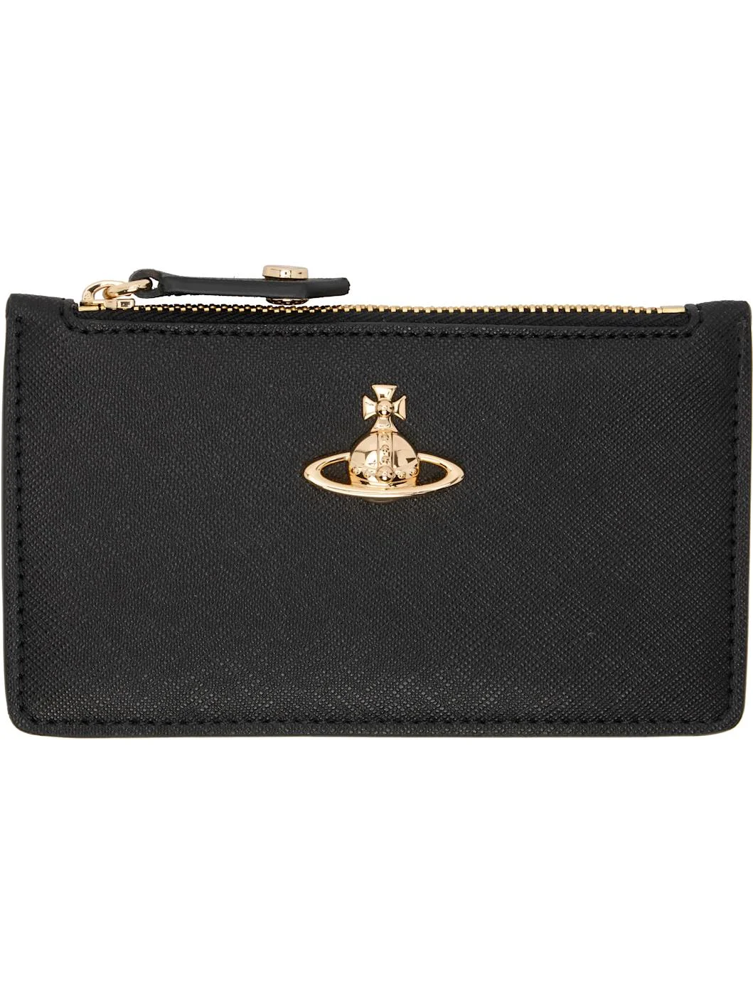 Black Slim Long Card Holder - 1