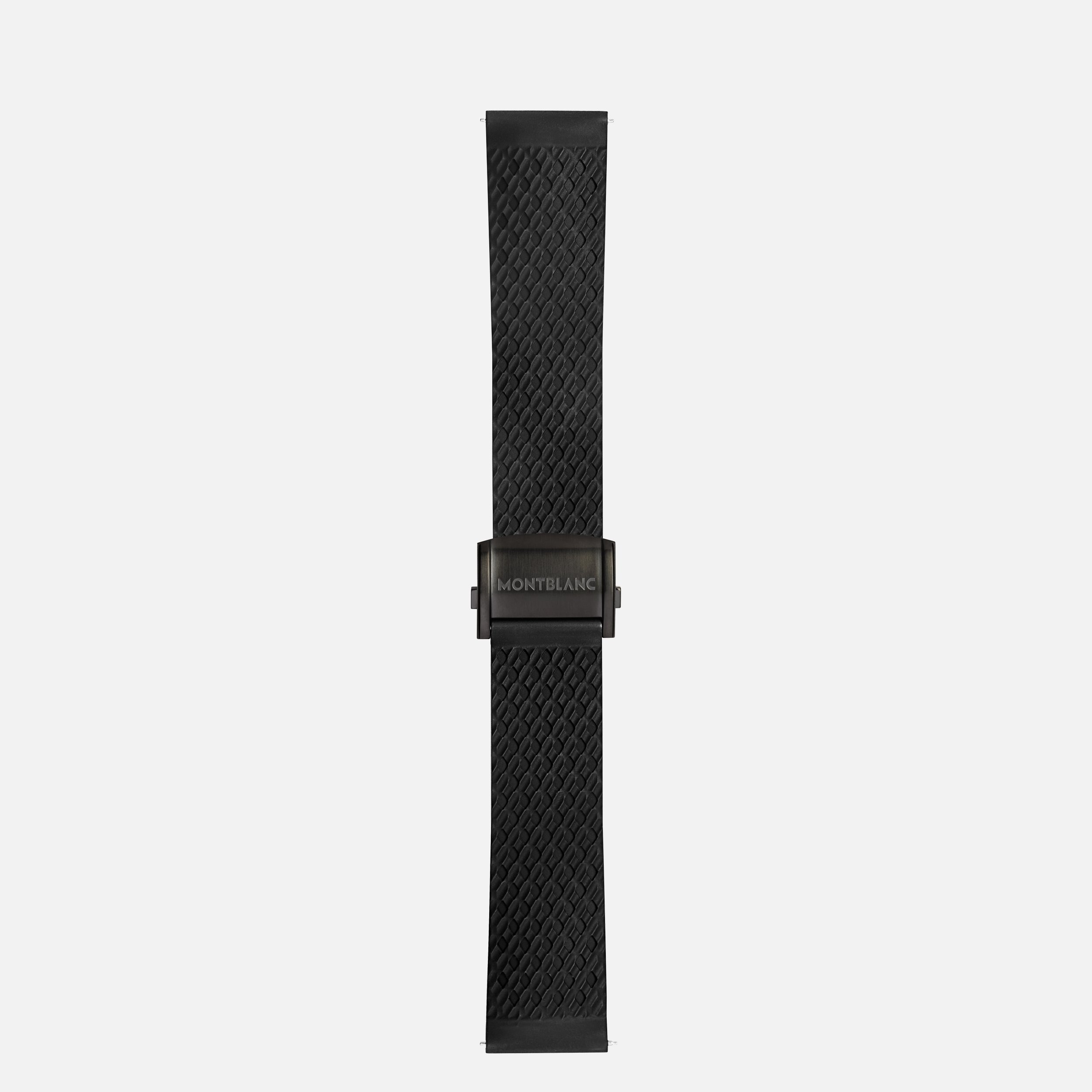 Black Rubber Sport Strap - 1