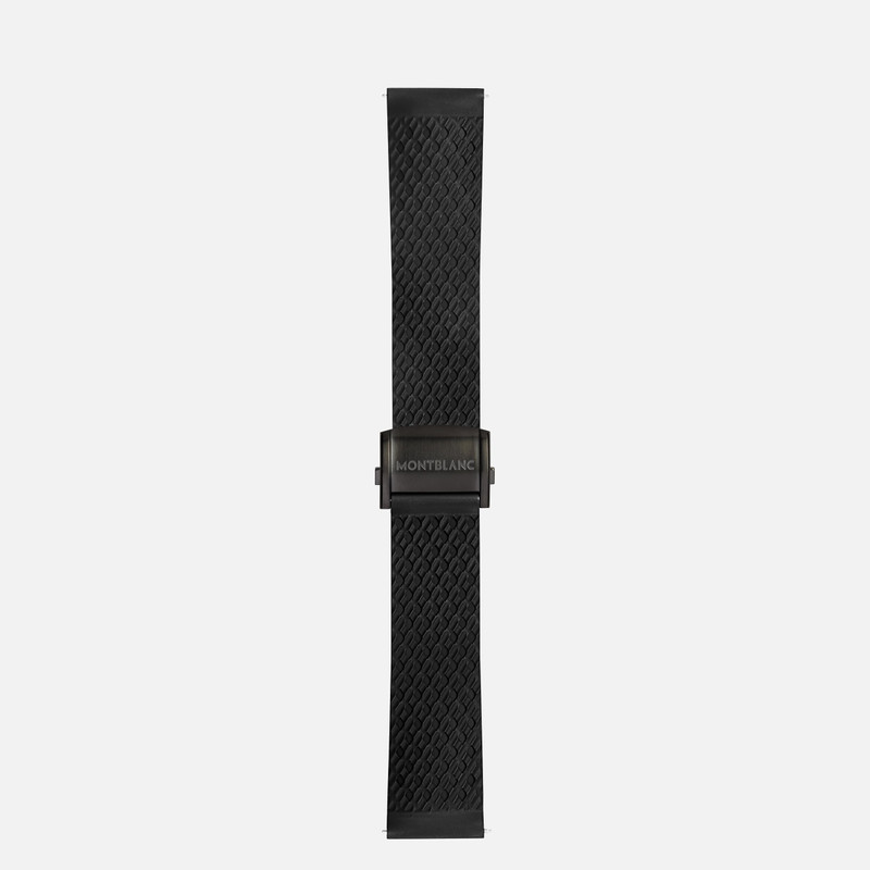 Black Rubber Sport Strap 1