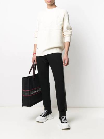 Alexander McQueen side-stripe track pants outlook