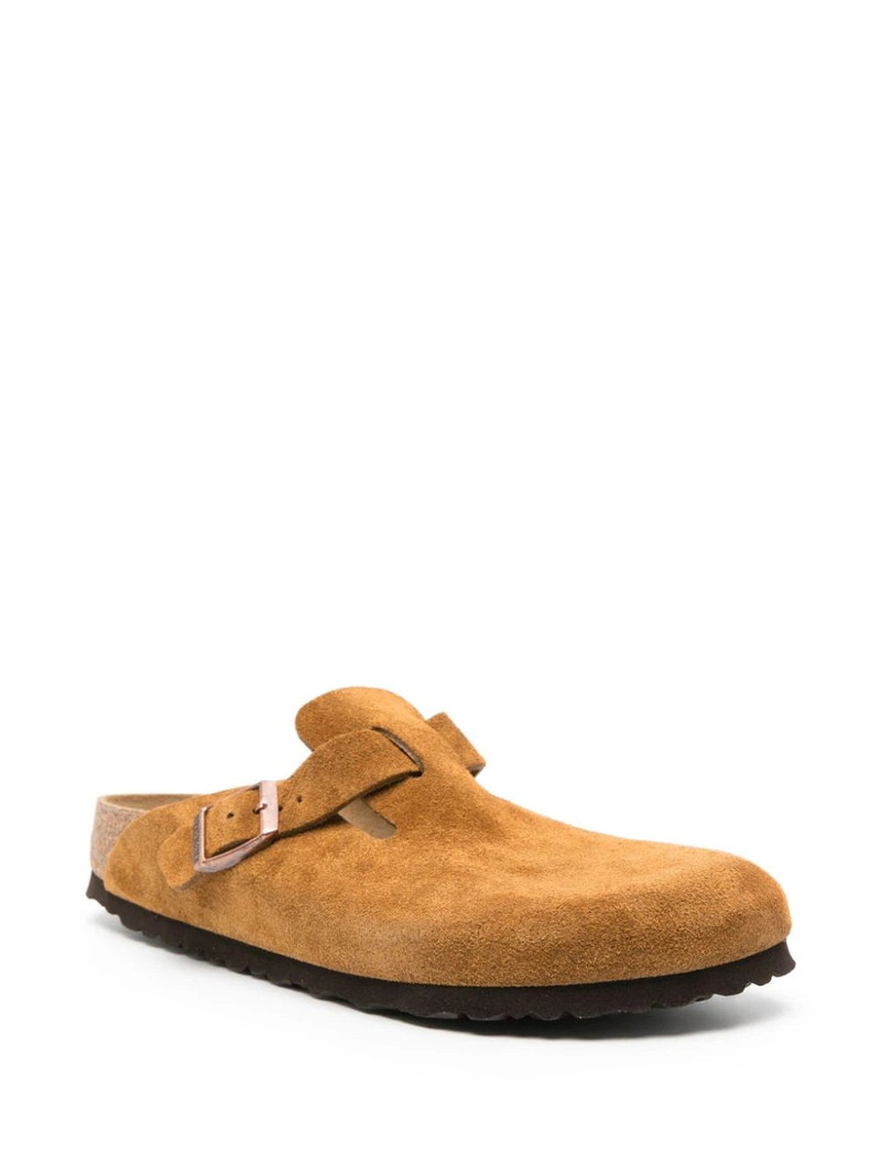 Birkenstock 보스턴 소프트 Footbed 스웨드 가죽 좁은 맞는 샌들 'Mink' 1027119 2