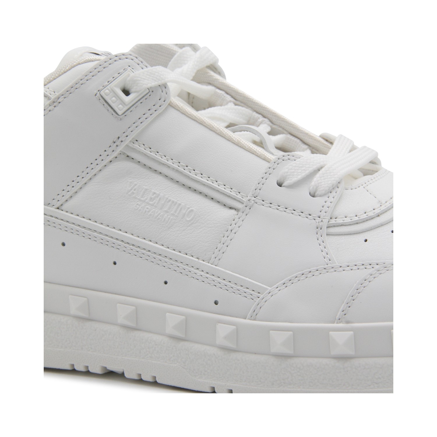 WHITE LEATHER FREEDOTS SNEAKERS - 4