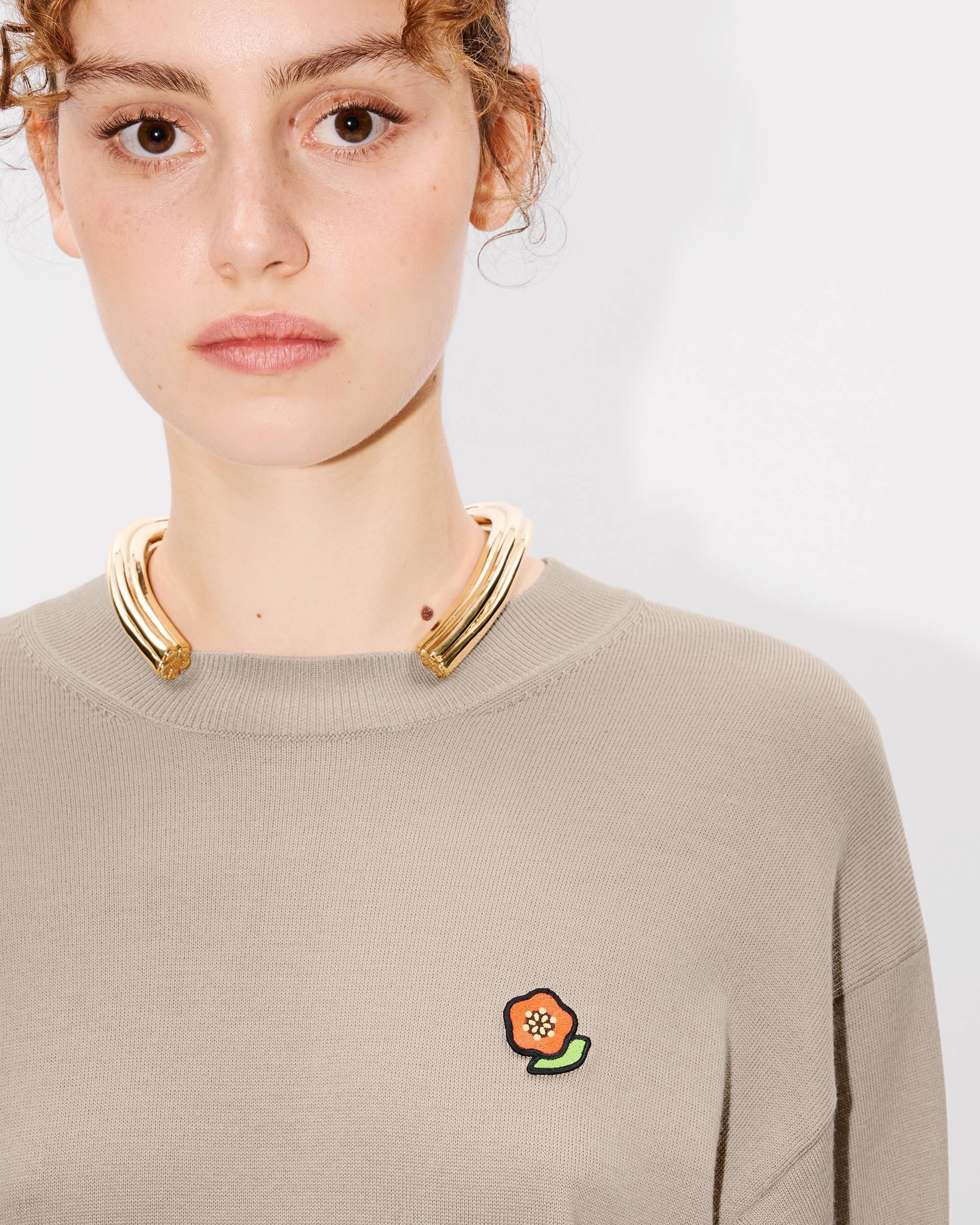 'KENZO Pop' embroidered jumper in merino wool - 6