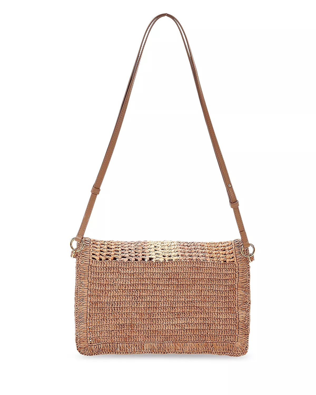 Summer Banana Raffia Flat Pouch - 7