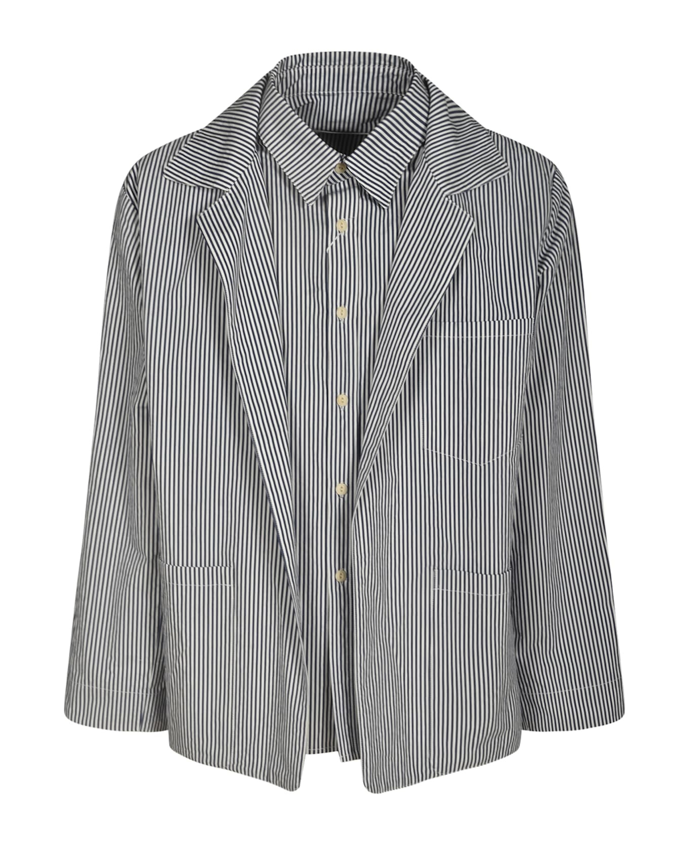Striped Layered Jackets - 1