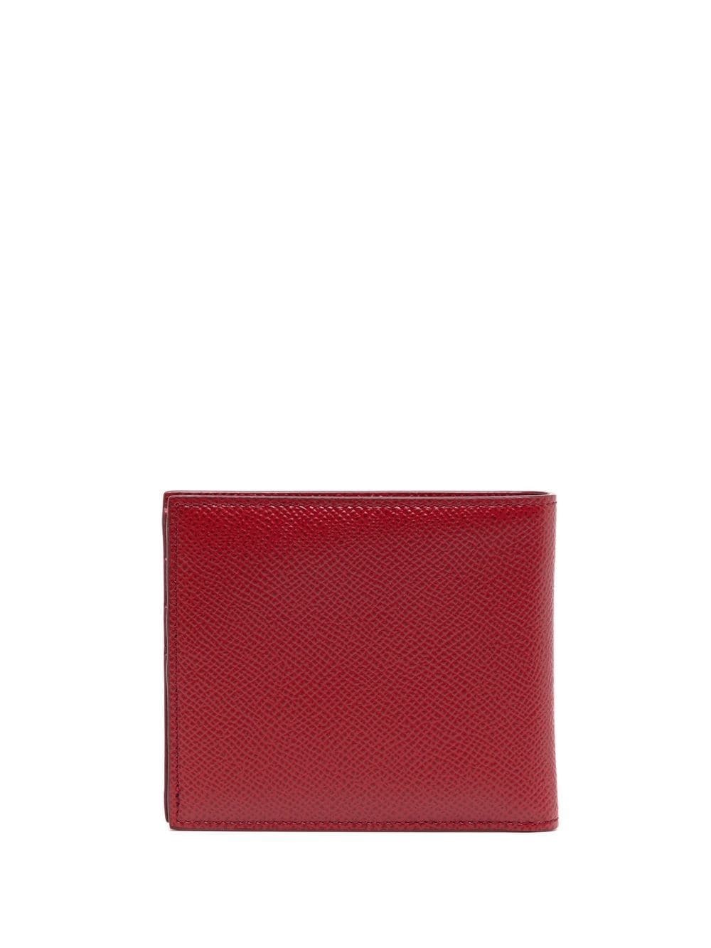 logo-plaque leather wallet - 2