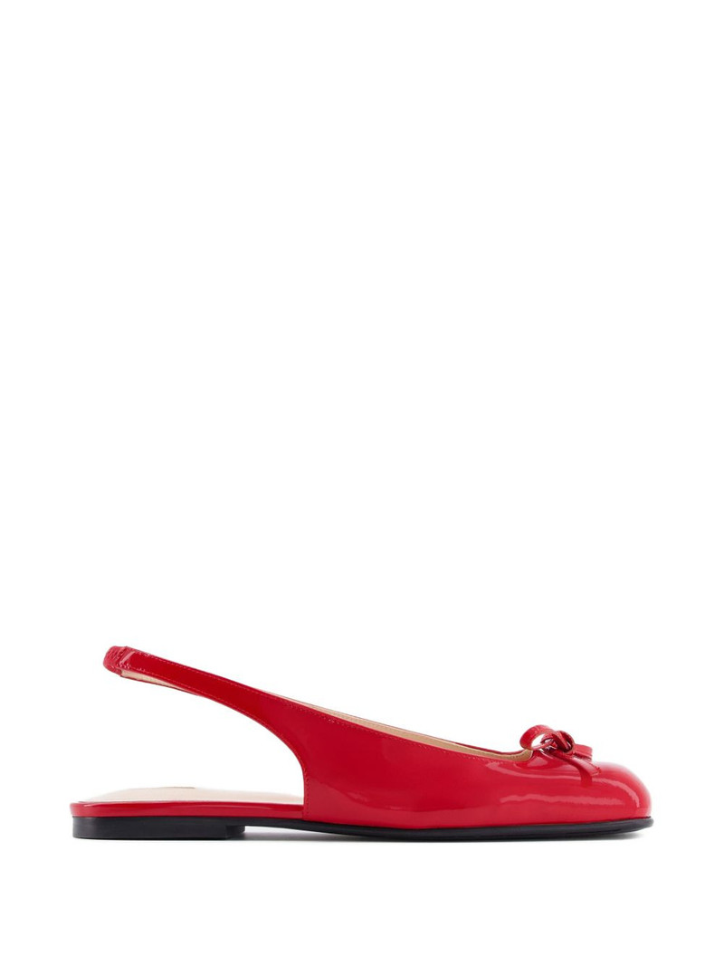 Bulle Node SB patent bow ballet flats 1