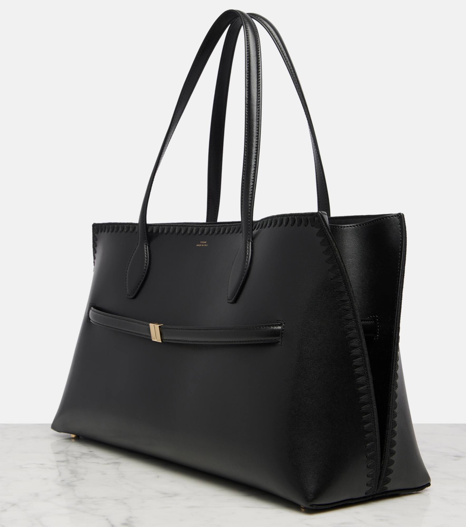 Lounge Large leather tote bag - 6