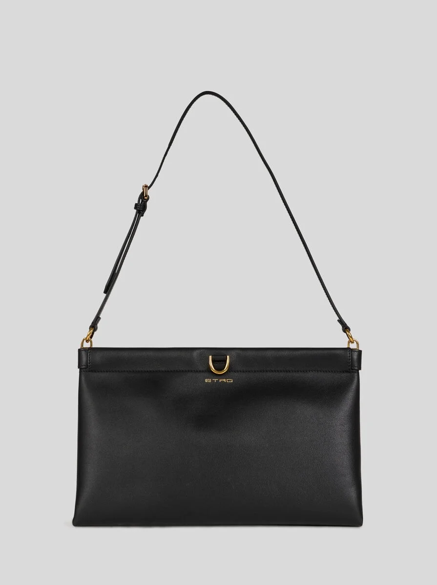 MEDIUM LEATHER CLUTCH TALK - 1