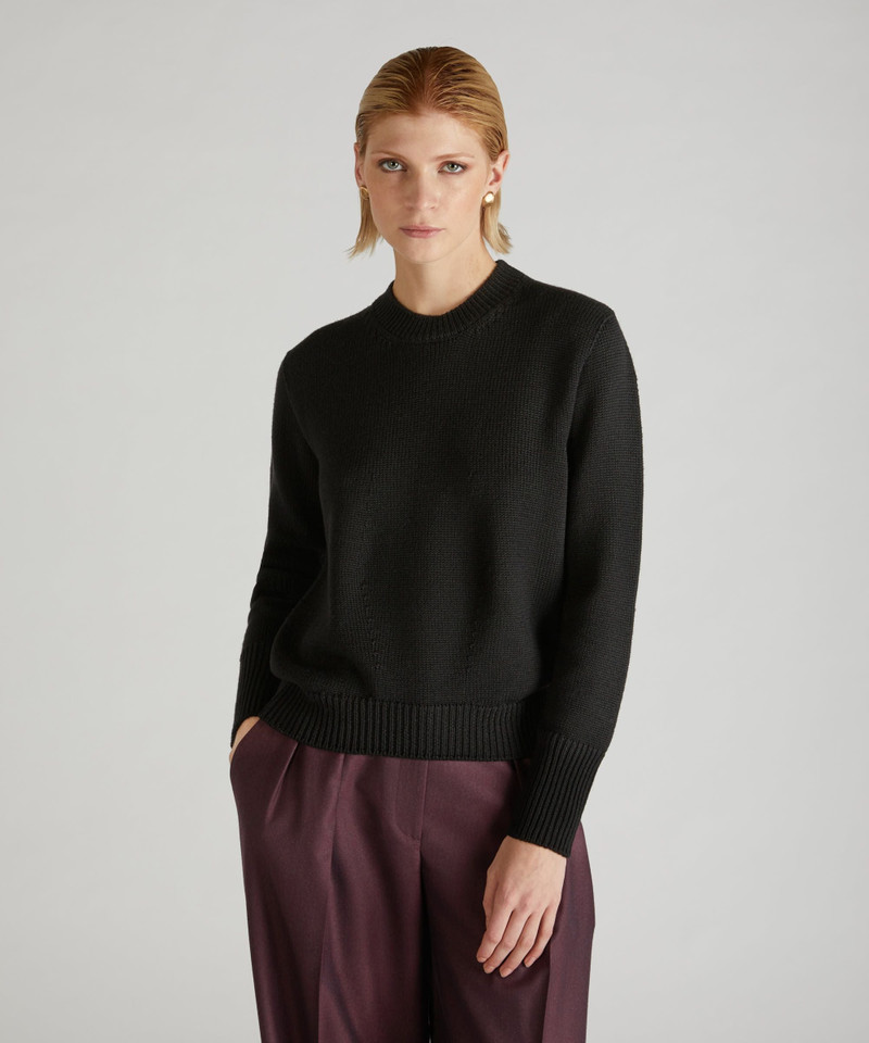 SLOWEAR Regular-fit crewneck sweater in certified merino wool outlook