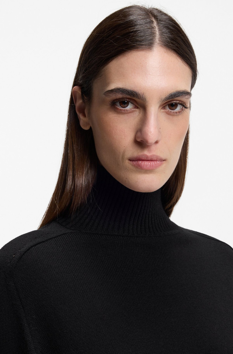 ROLLNECK KNITTED DRESS IN A WOOL BLEND 4