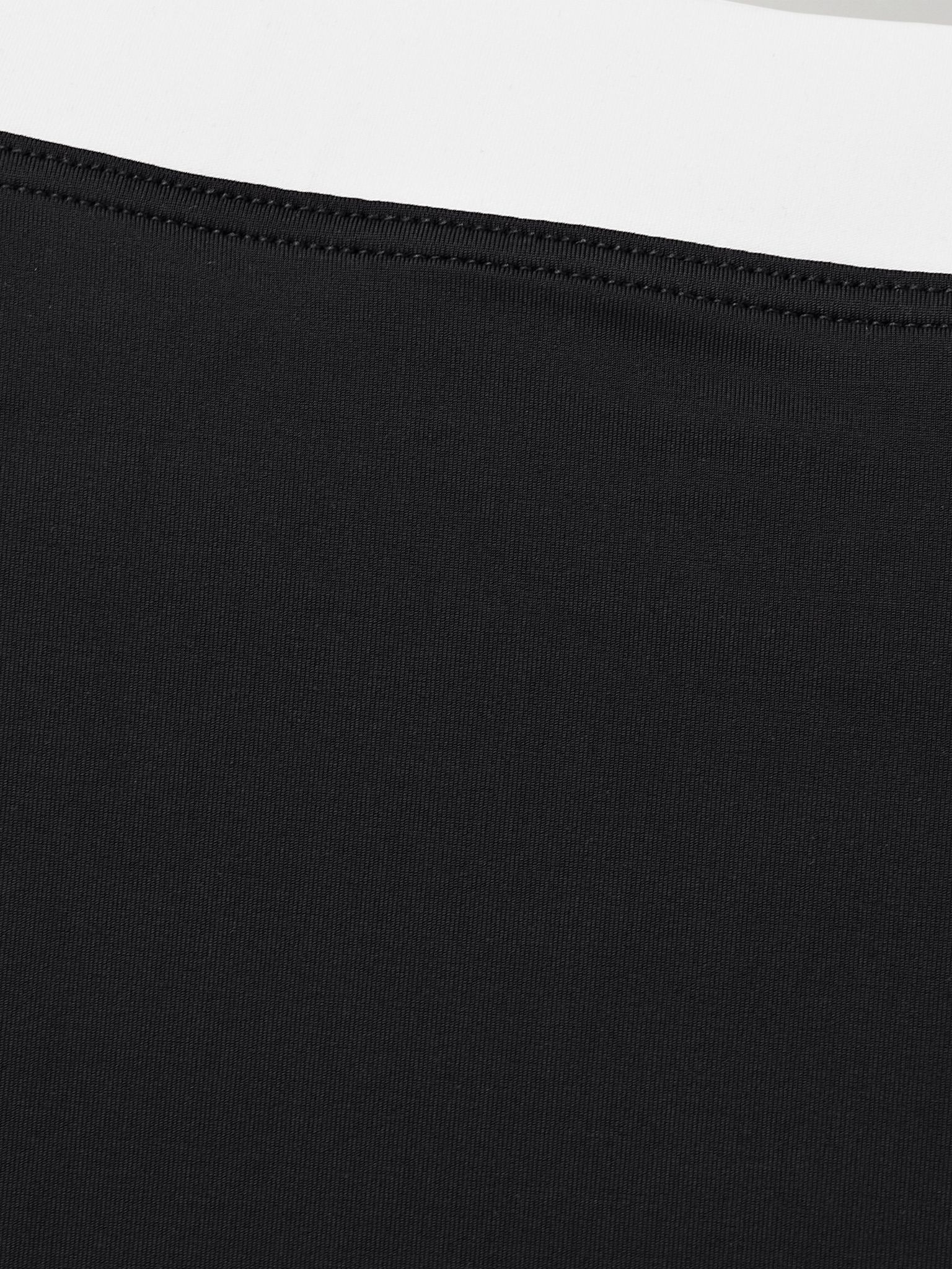 Nell layered two-tone bikini briefs Black - 4