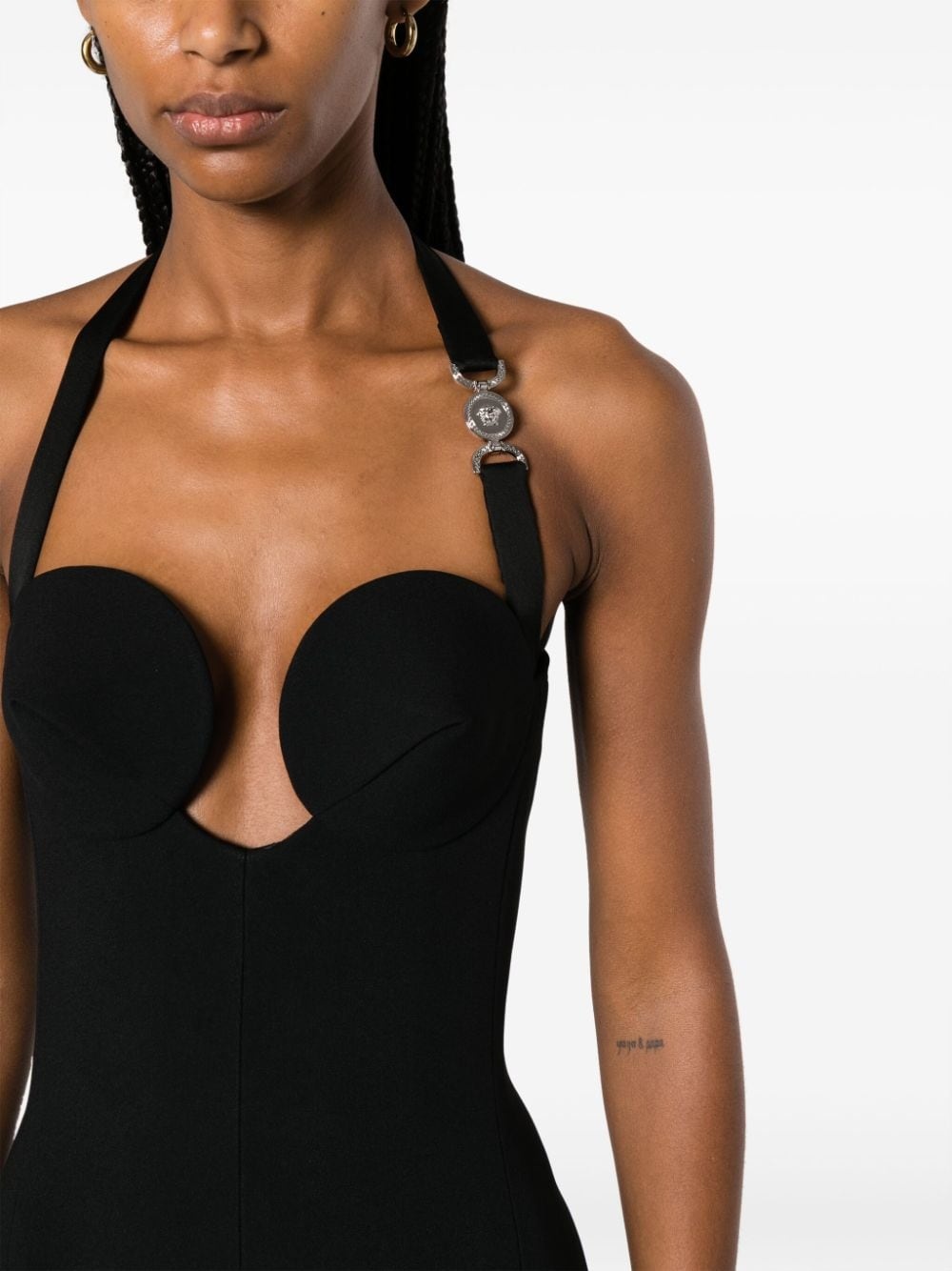 Medusa '95 fluted midi dress - 5