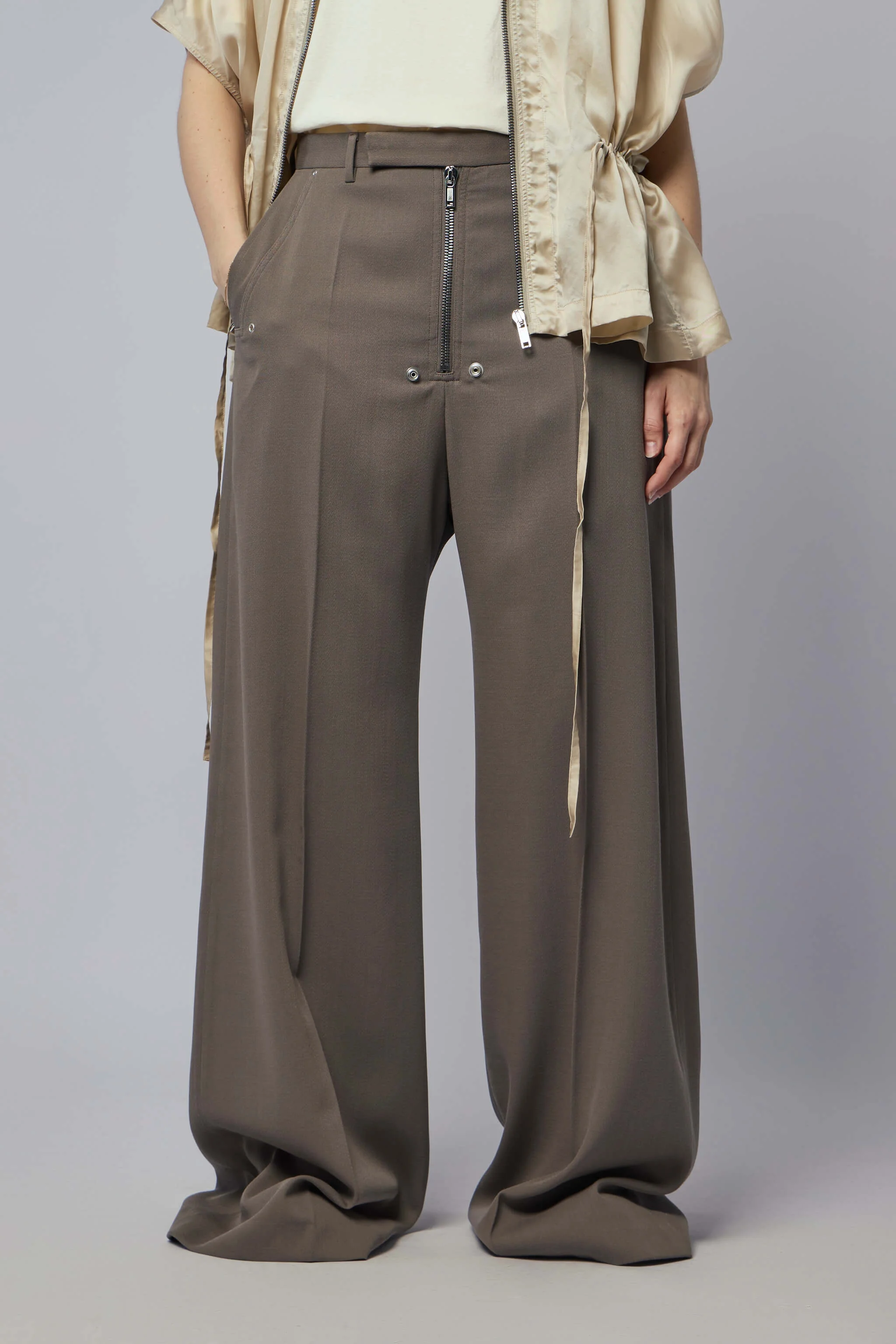 Woven Pants - Tailored Wide Belas Dust - 1