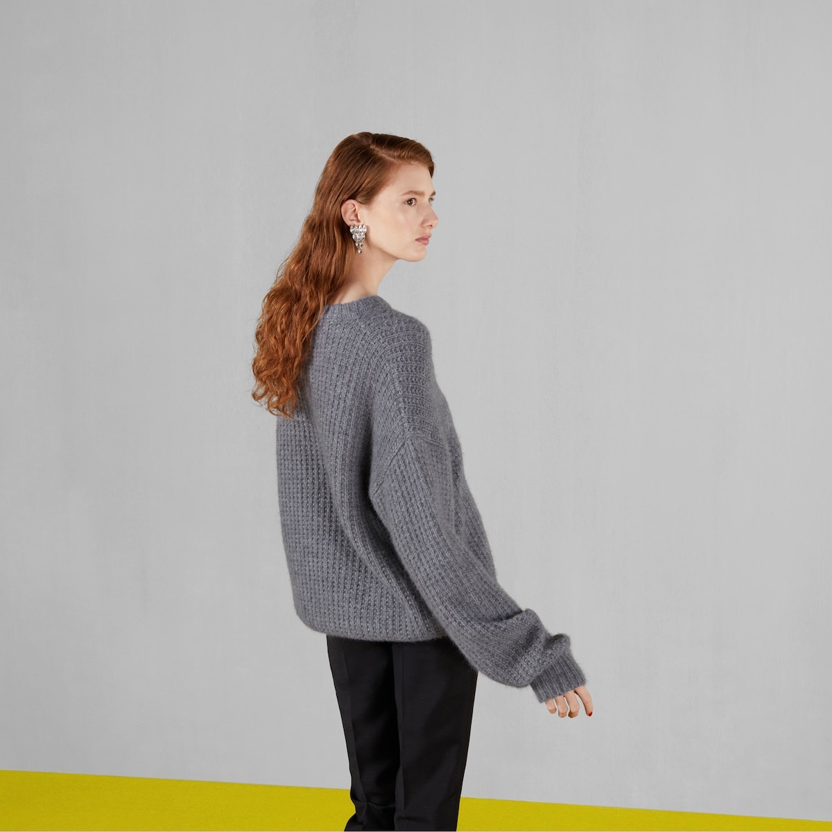 Cashmere silk crewneck sweater - 6