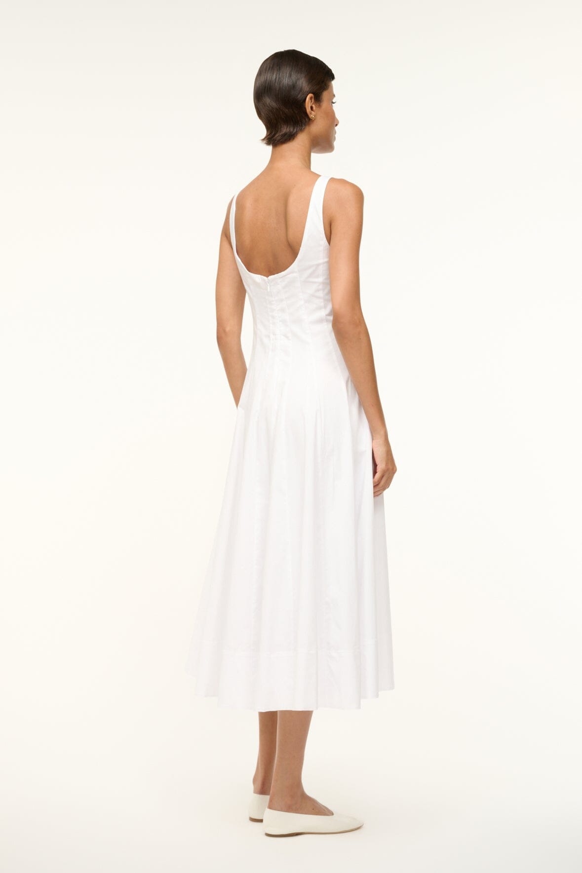 STAUD | WELLS DRESS WHITE - 4