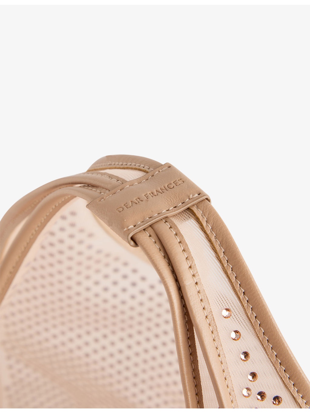 Crystal-Embellished Mini Mesh Tote Bag - 3