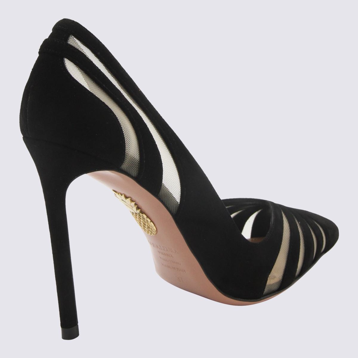 Aquazzura AQUAZZURA BLACK LEATHER THE SPY PUMP 105 - 2