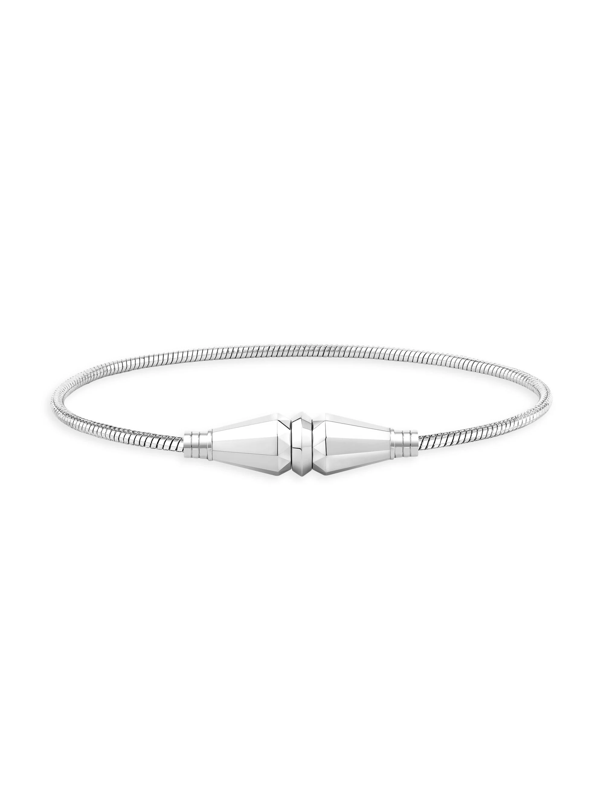 Women's Jack De 18K White Gold Single-Wrap Bracelet - White Gold - 1