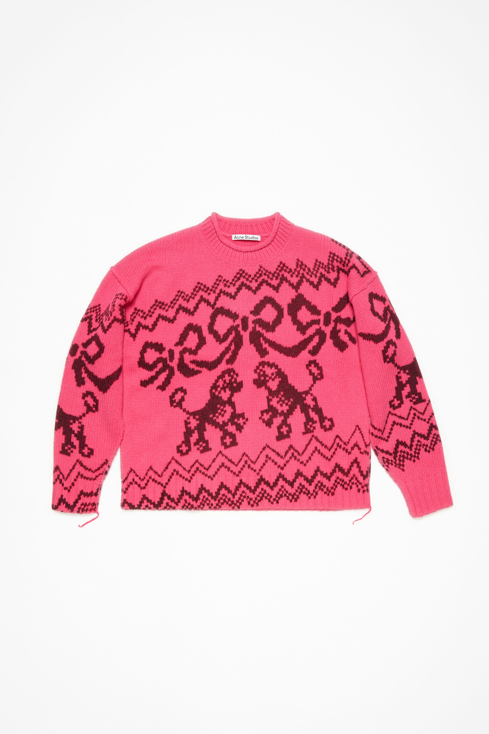 Jacquard sweater - Pink/red - 5