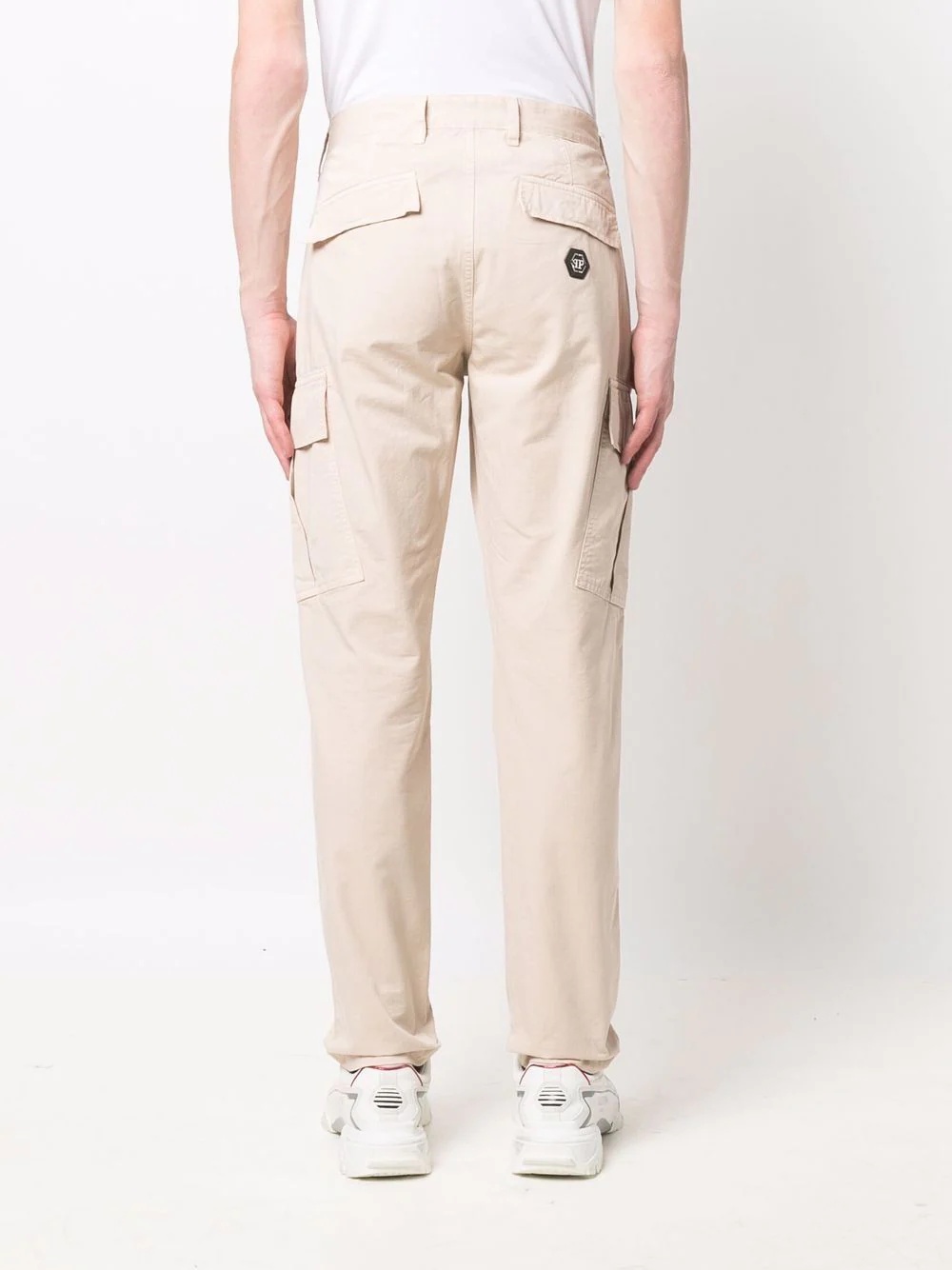 straight-leg cargo trousers - 4