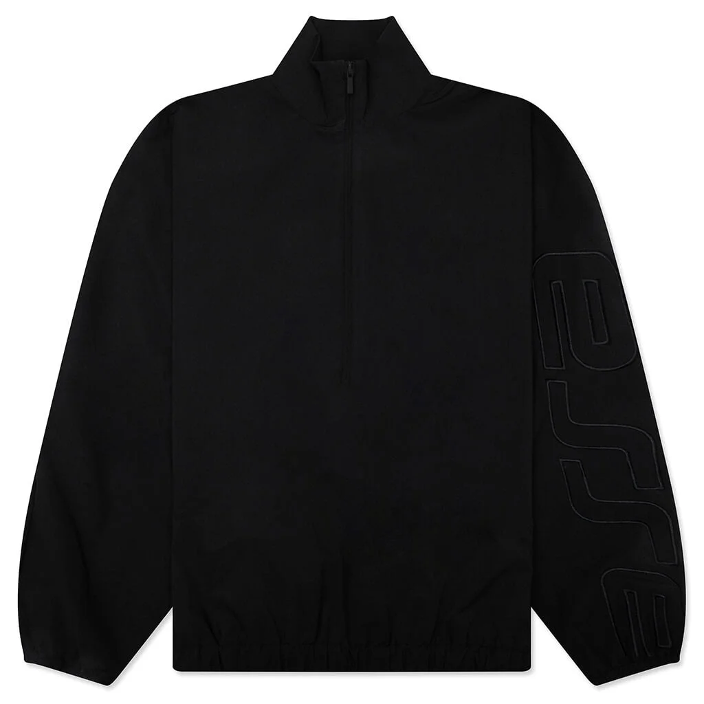 ACTIVE TRACE 1/2 ZIP TRACK JACKET - VINTAGE BLACK - 1