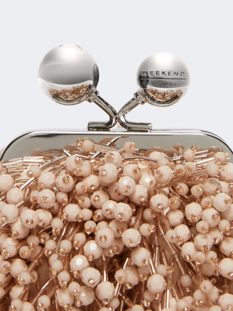 Satin and sequin Nano Pasticcino Bag - POWDER 4