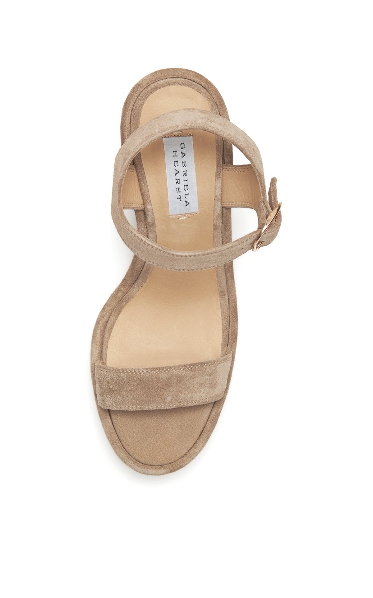 Hera Platform Sandal in Sand Suede - 4