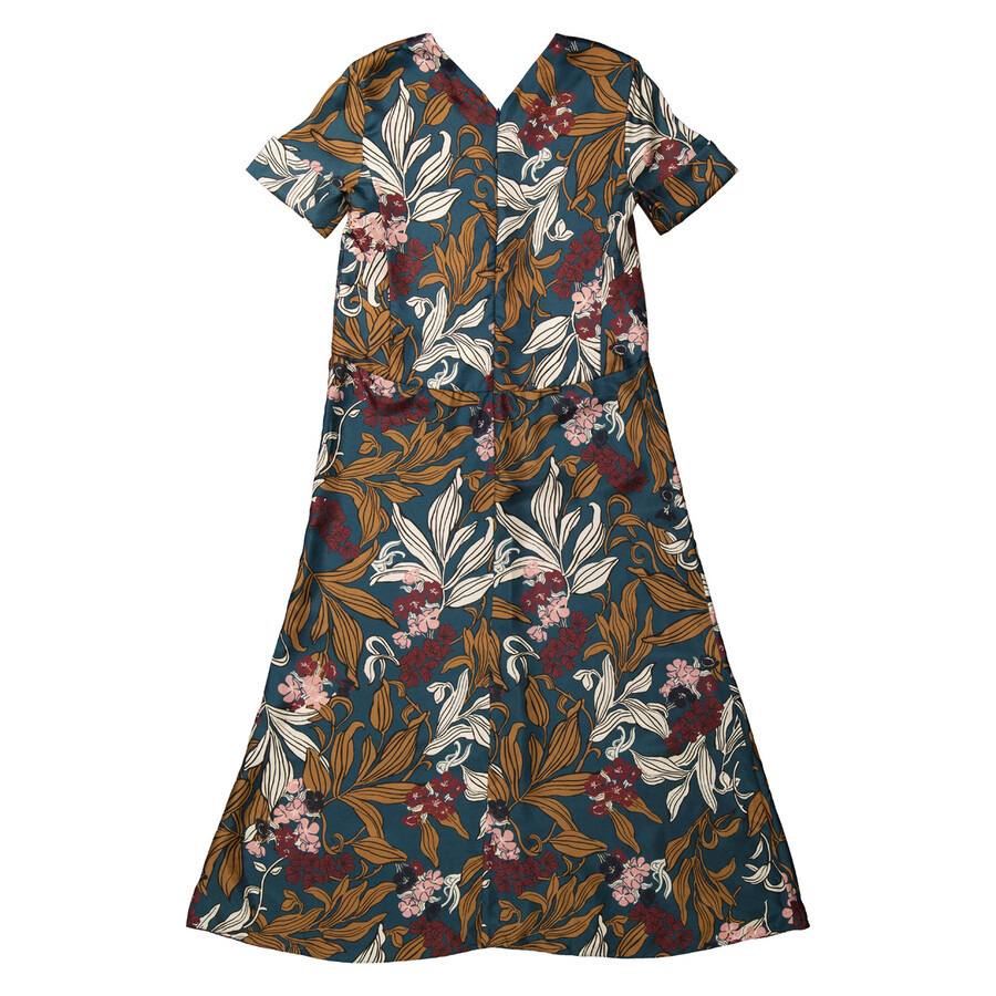 Max Mara Ladies China Blue Paola Printed Silk Dress - 2