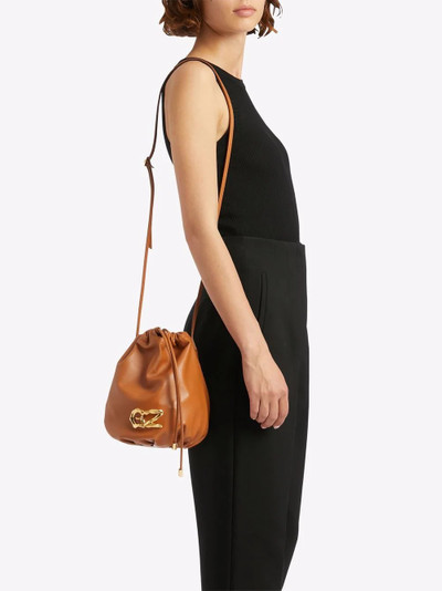 Giuseppe Zanotti Izar leather bucket bag outlook