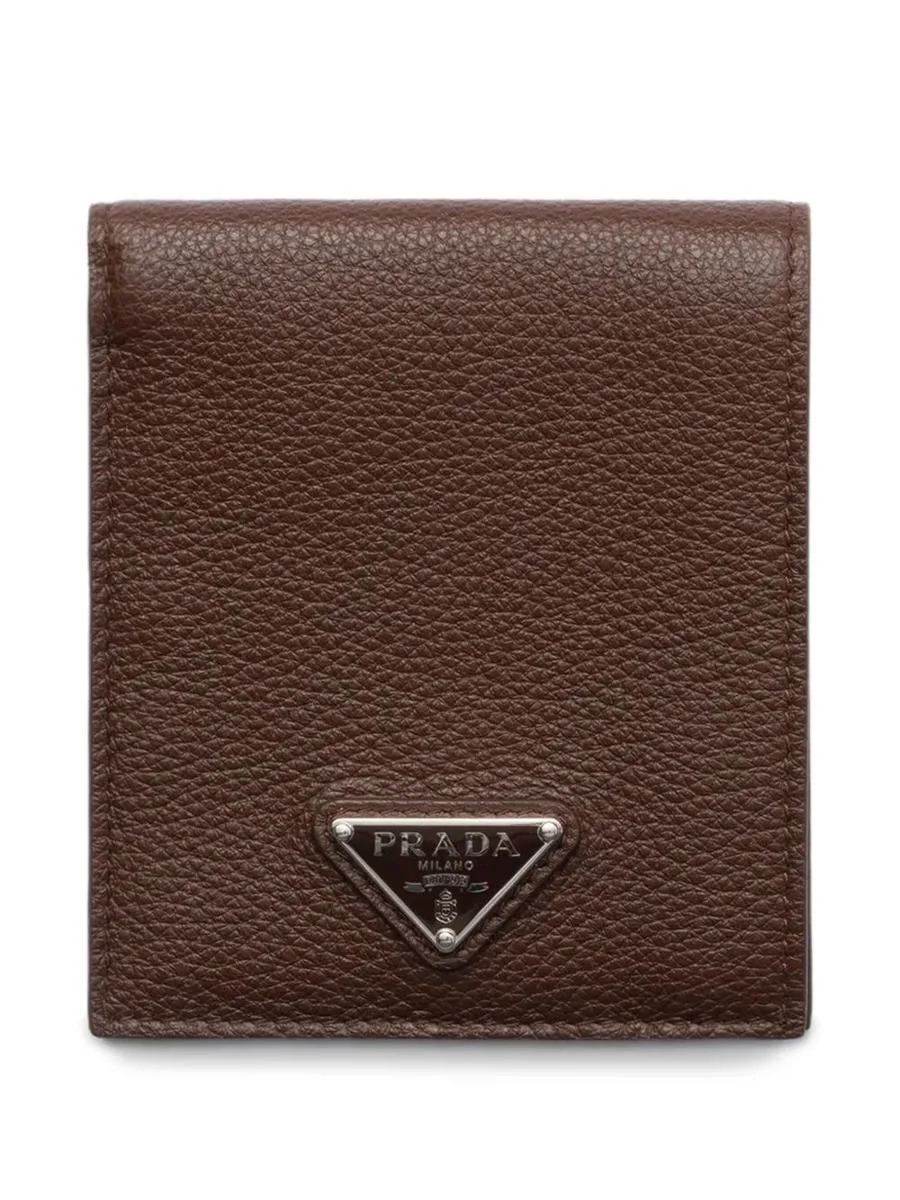 Prada Grained Leather Bi-Fold Wallet Accessories - 1