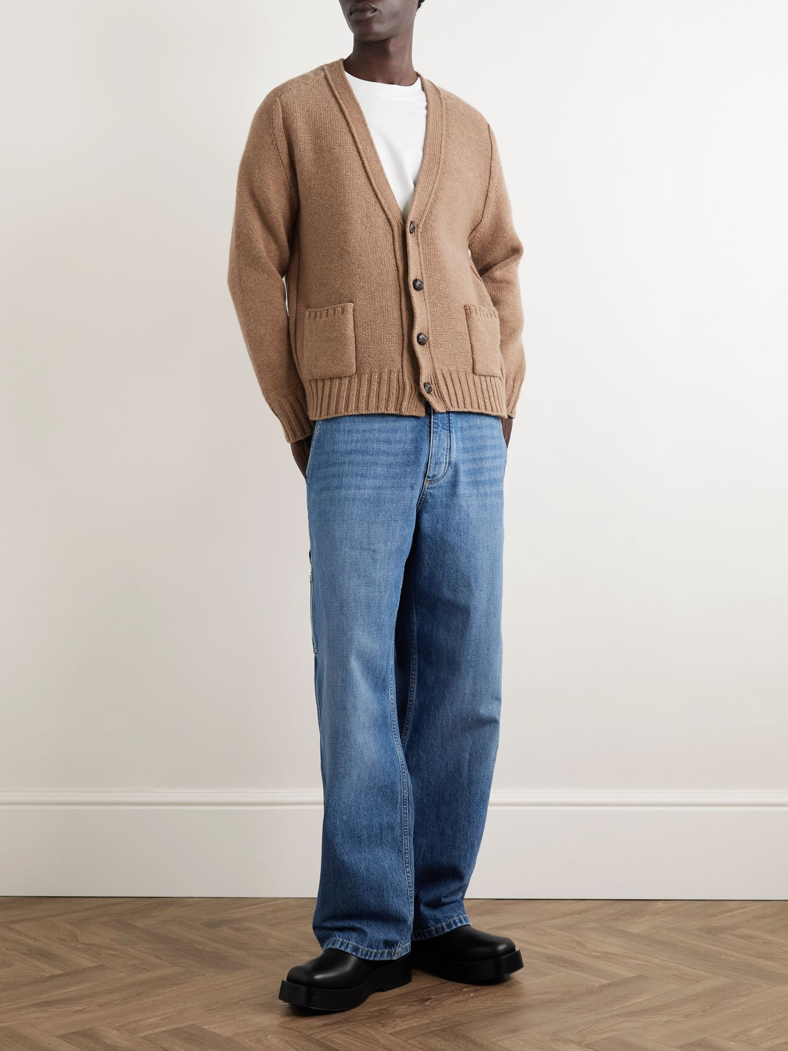 Wool Cardigan Camel - 2