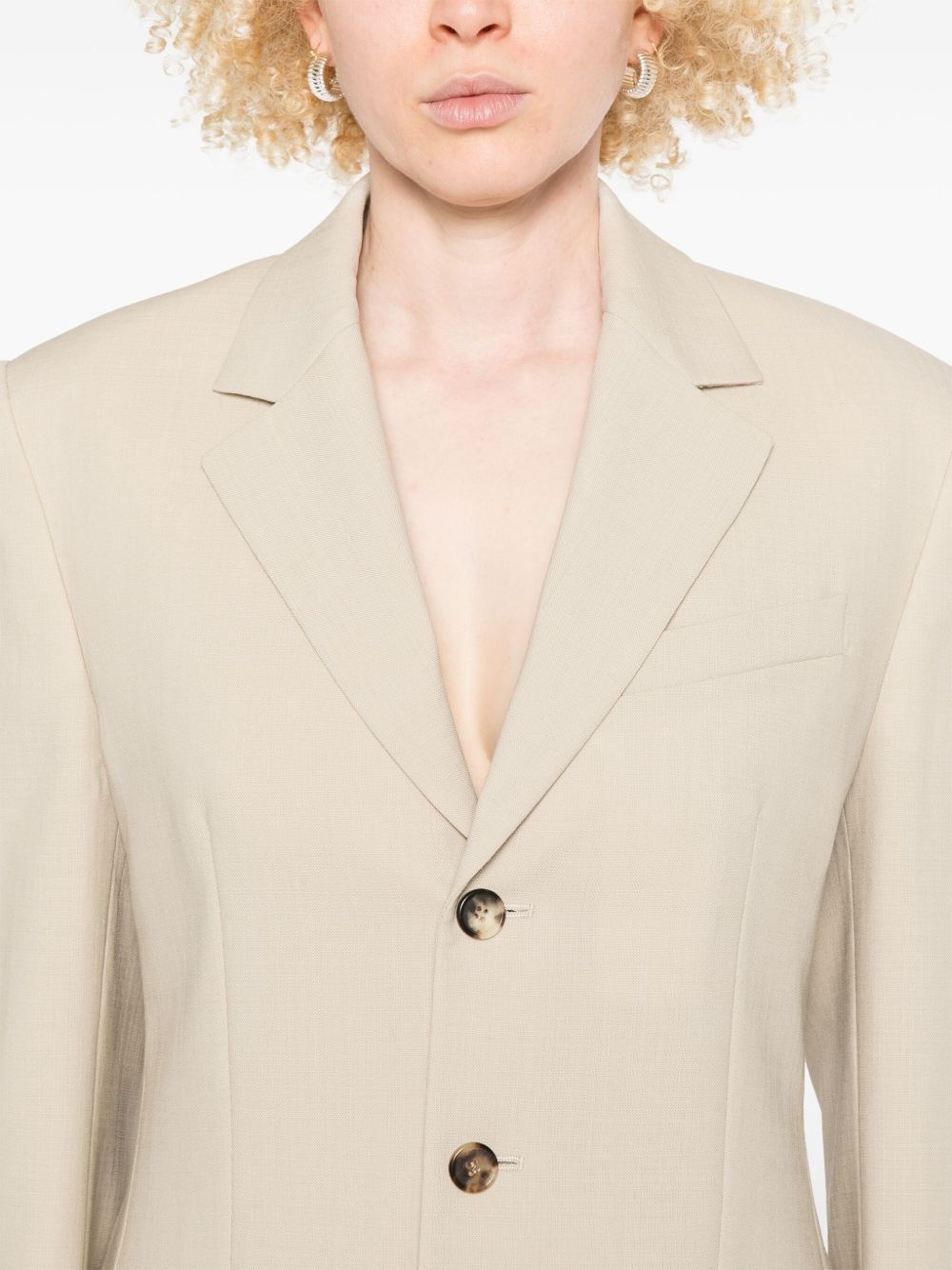 wool blazer - 5