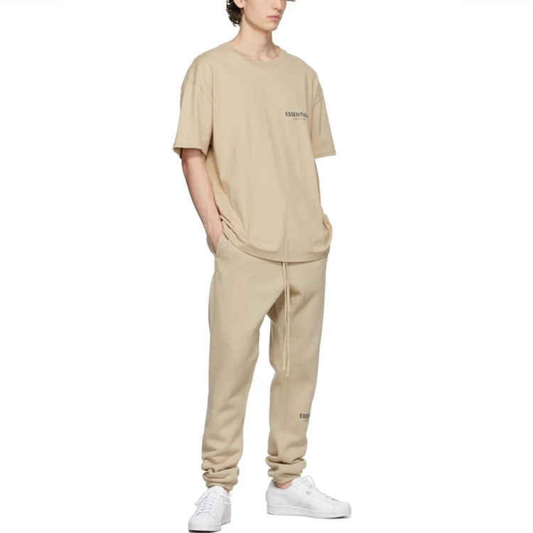 Fear of God Essentials FW21 Fleece Lounge Pants Beige FOG-FW21-117 - 4