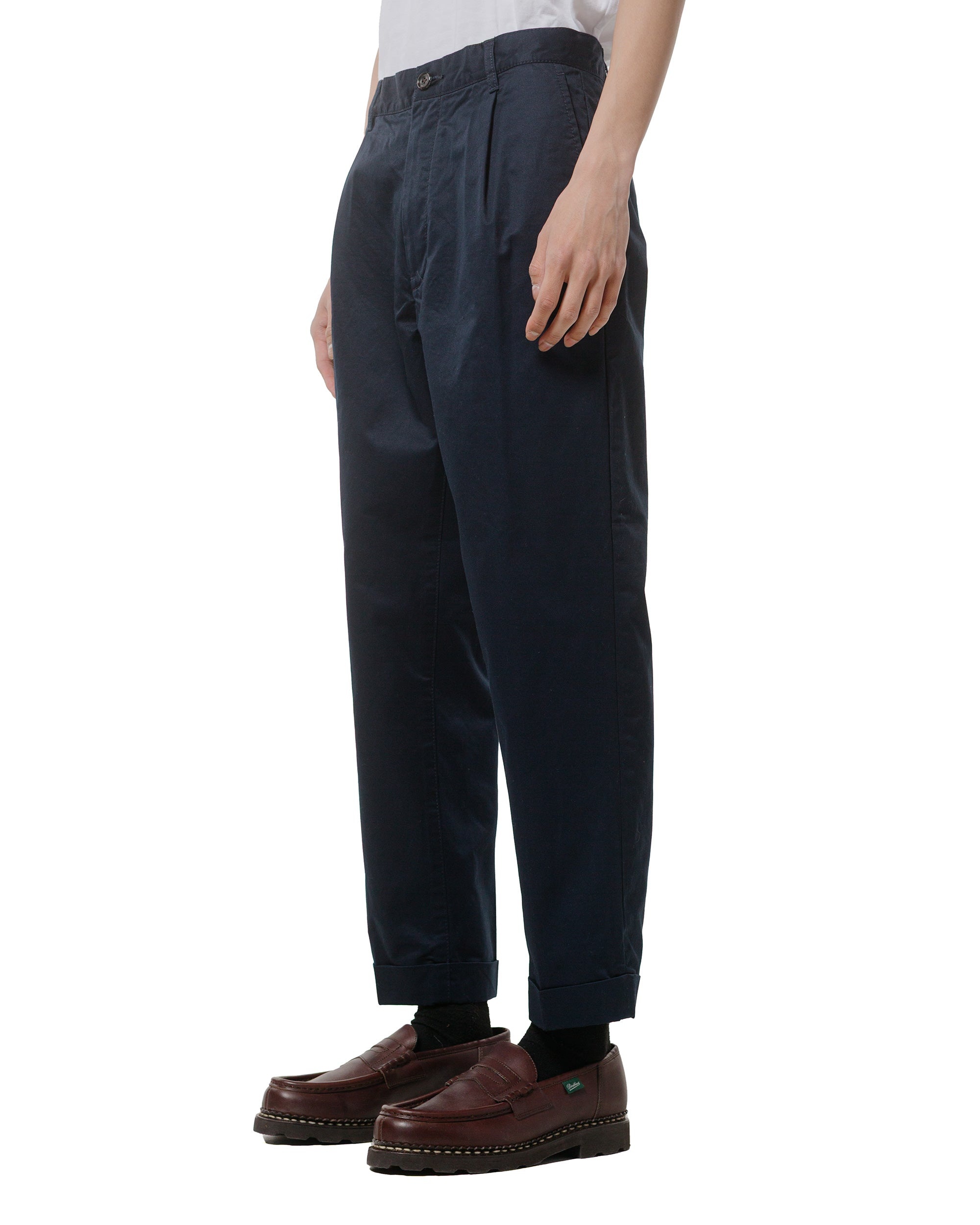 1Pleat 80/3 Twill Navy - 2