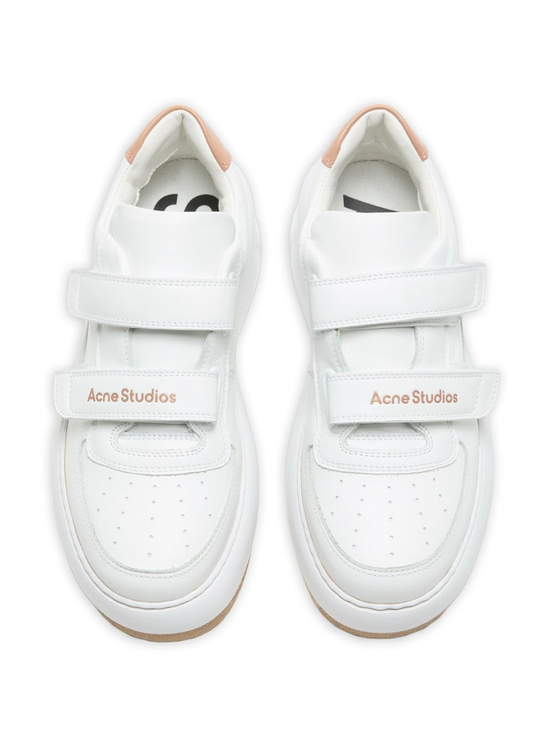 touch-strap leather sneakers 3