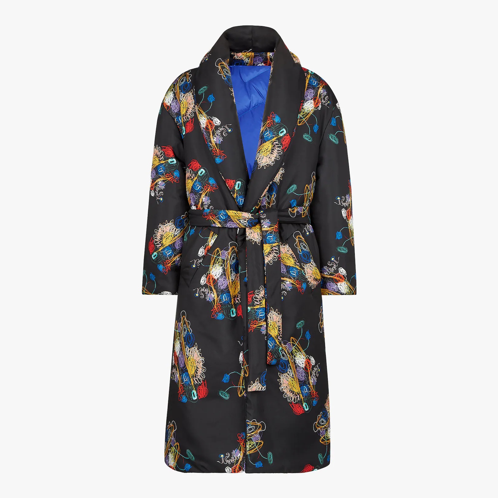 Black silk coat - 1