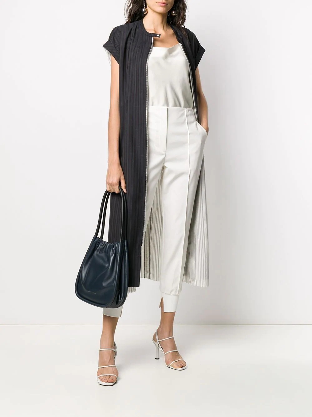 L Ruched tote bag - 2