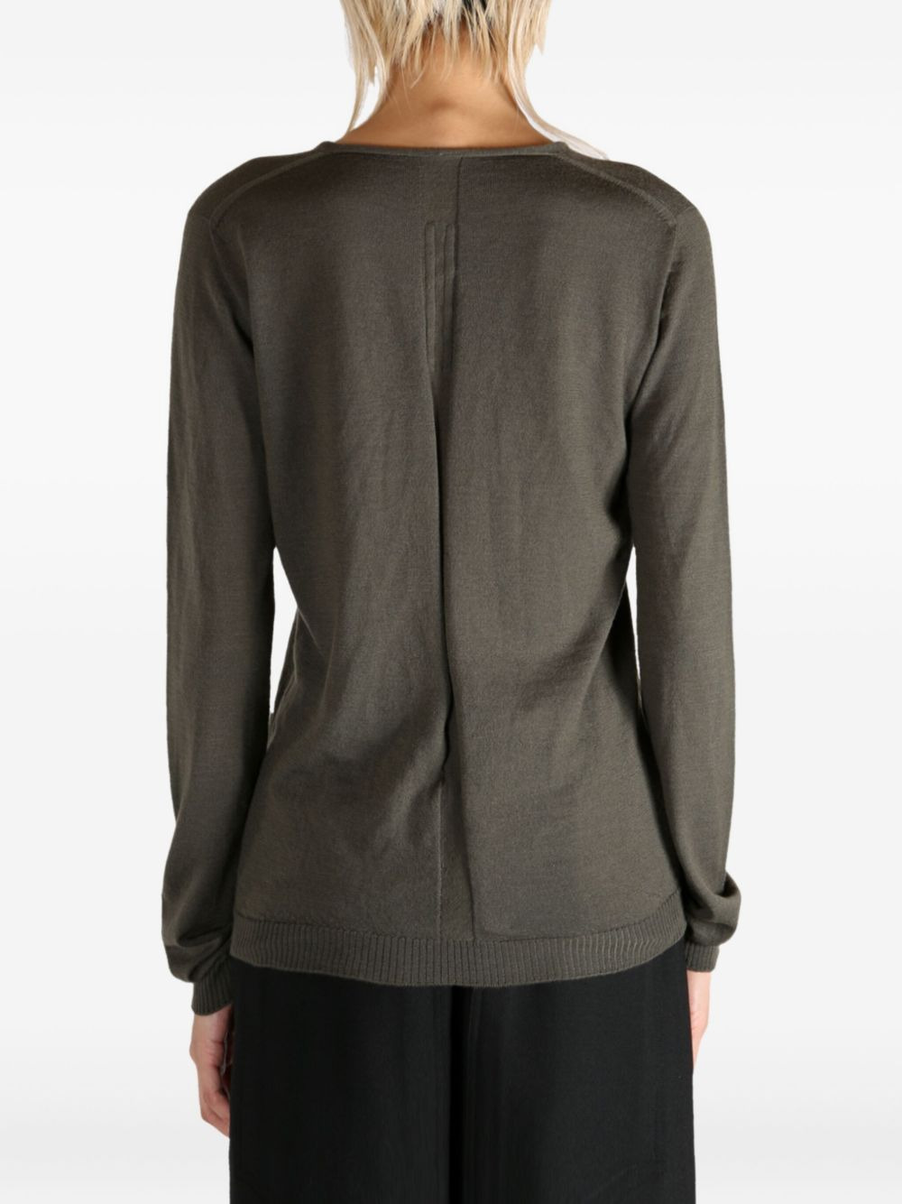 V-neck long-sleeve sweat - 5