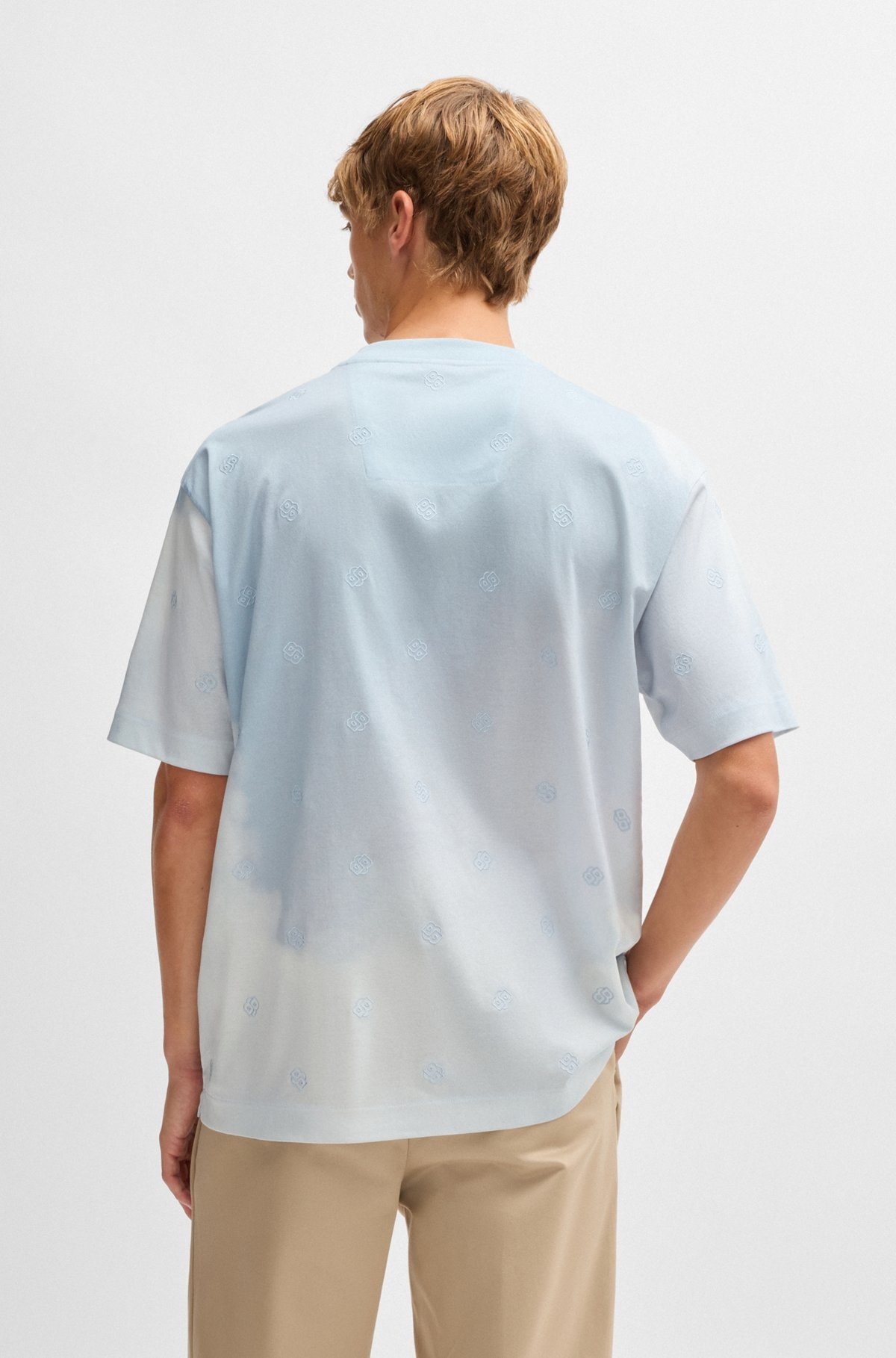 CLOUD-ARTWORK T-SHIRT WITH DOUBLE B MONOGRAMS - 5